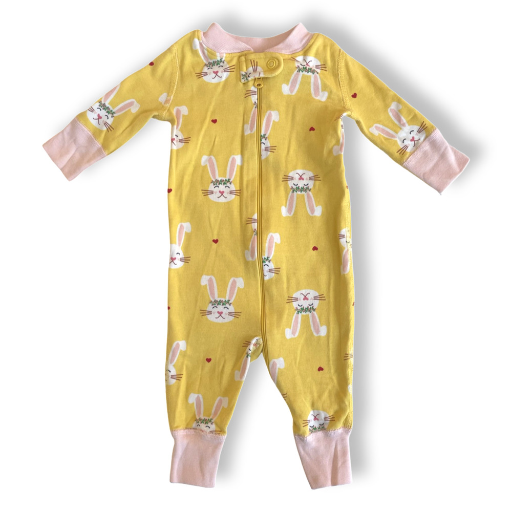Hanna Andersson Organic Yellow Bunny Sleeper